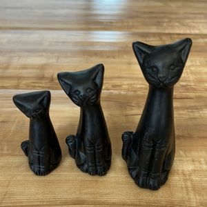 Clay Cat Trio from Ten Thousand Villages